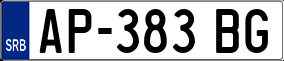 Trailer License Plate